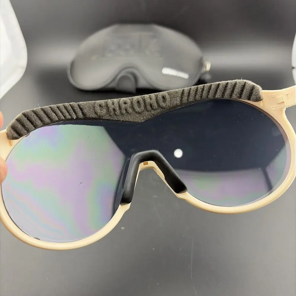 VTG Bolle CHRONO SHIELD 80's Ski Snow Glasses Chronoshield W Case and Extra Lens